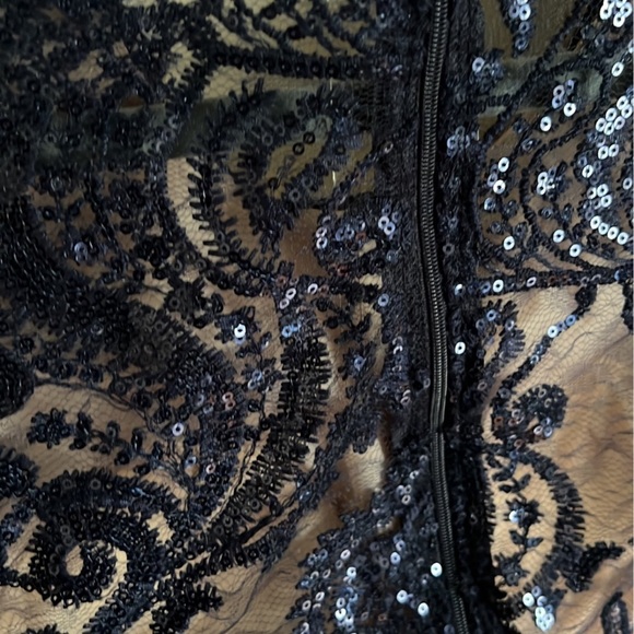 Sequin Hearts Navy Blue Sequin Formal Dress Size 5 - Picture 5 of 5